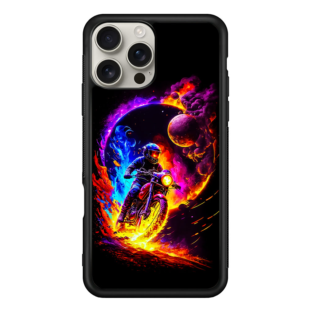 Adventure Motorcycle Space iPhone 16 Pro Max Case | Stylish Protective Case for iPhone 16 Pro Max