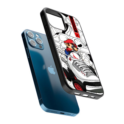 Air Jordan Mario Ride The Shoes 2D Rubber Phone Case | Slim Protective Phone Case