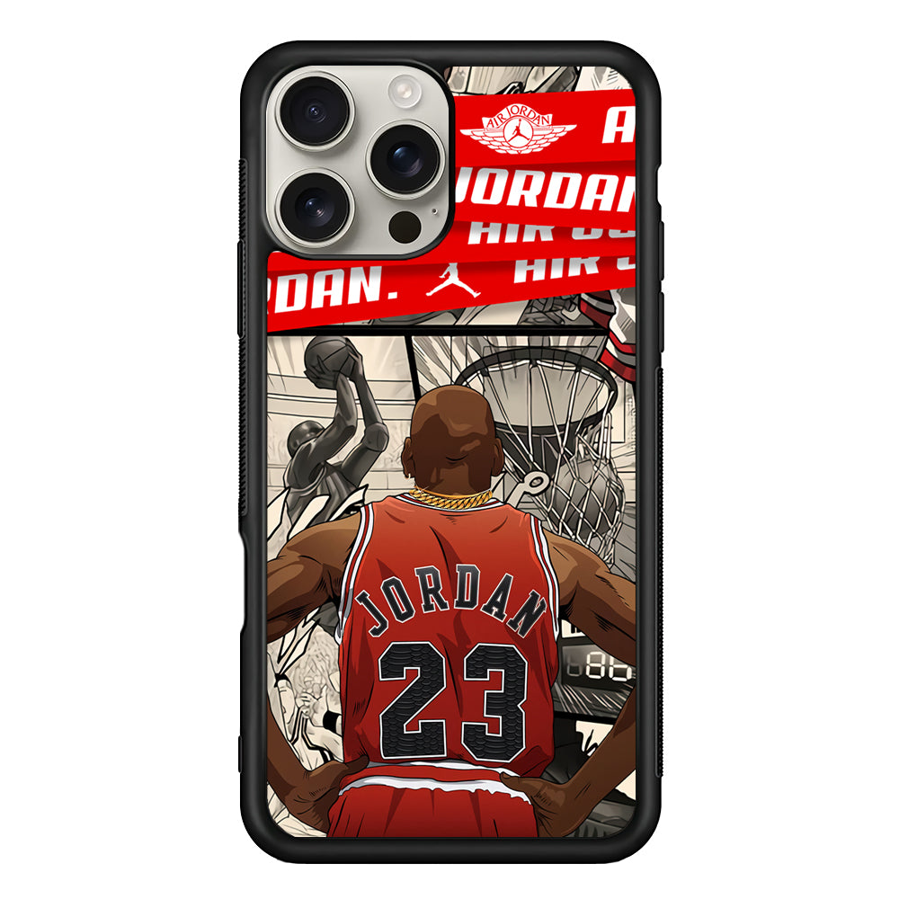 Air Jordan Looking at Victory iPhone 16 Pro Max Case | Durable Everyday Protective Cover