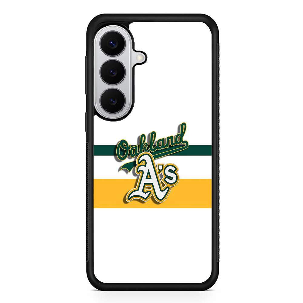 Oakland Athletics Logo Samsung Galaxy S26 Case | Protective Rubber Cover