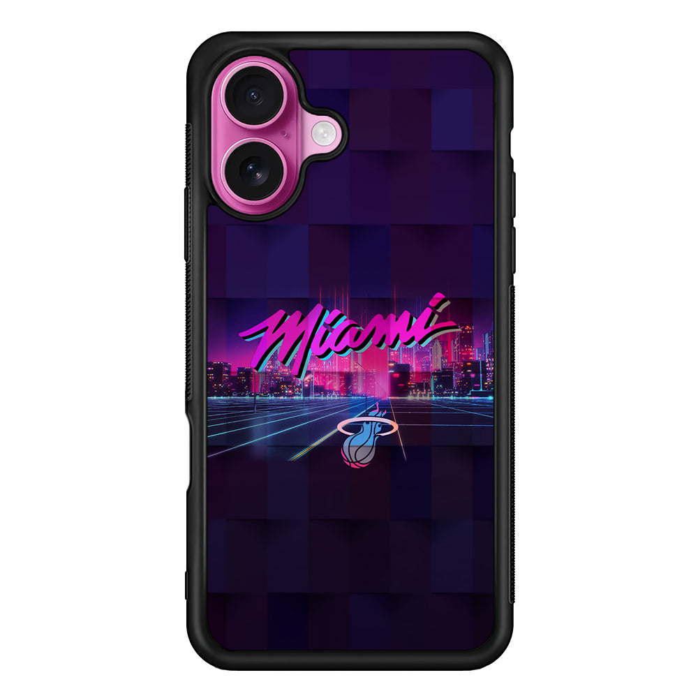 Miami Heat Logo iPhone 17 Case | Slim Protective Rubber Phone Cover
