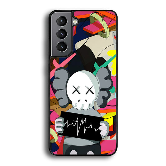 Kaws Signature to The World Samsung Galaxy S21 Case | Slim Rubber Case for Samsung Galaxy S21