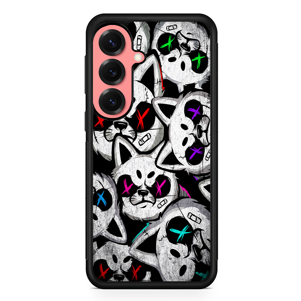 Bad Cat Heads Samsung Galaxy S25 Case | Protective Case for Samsung Galaxy S25