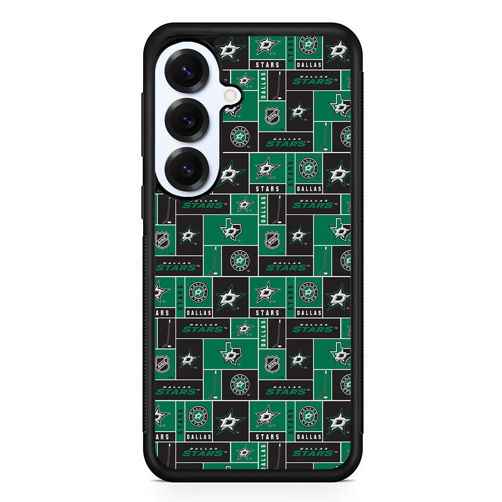 Dallas Stars Pattern Samsung Galaxy S25 Plus Case | Slim Rubber Cover for Samsung Galaxy S25 Plus