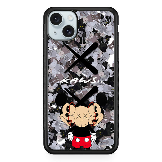 Kaws and Mickey Mask iPhone 14 Case | Slim Rubber Case for iPhone 14