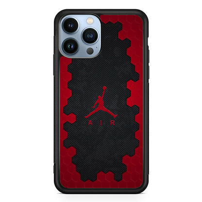 Air Jordan Red Honeycomb 2D Rubber Phone Case | Slim Protective Phone Case