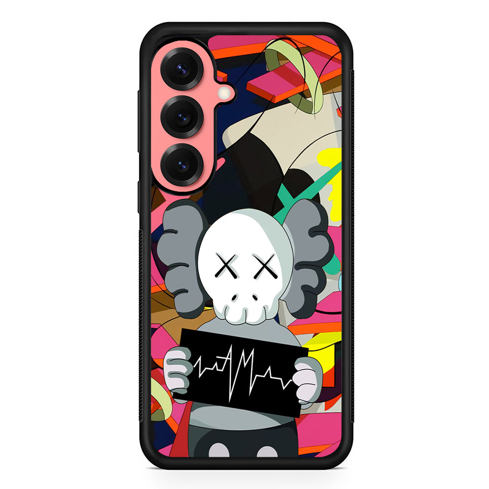 Kaws Signature to The World Samsung Galaxy S25 Case | Slim Rubber Case for Samsung Galaxy S25