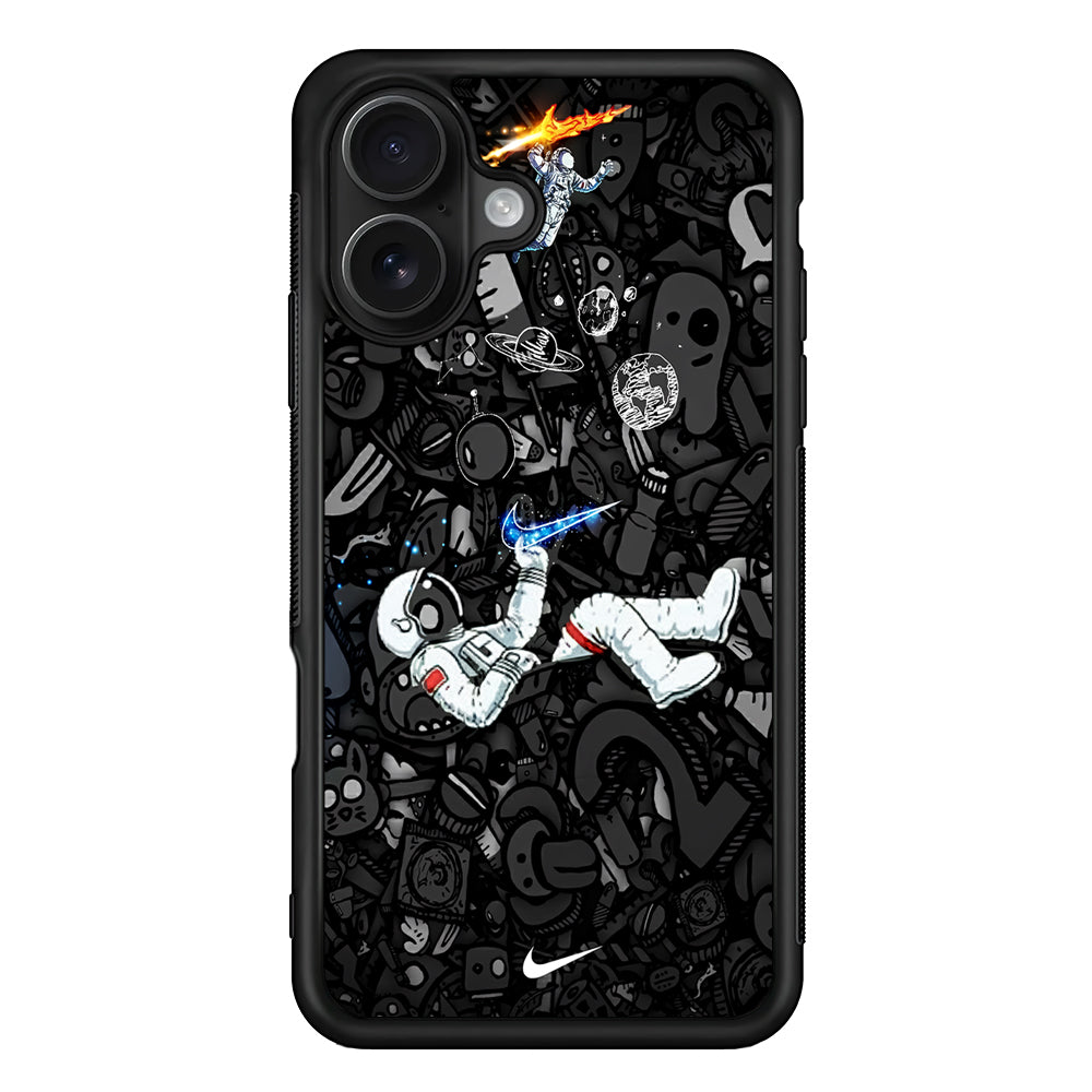 Nike Graffiti Astronaut iPhone 16 Case - Oxvistore