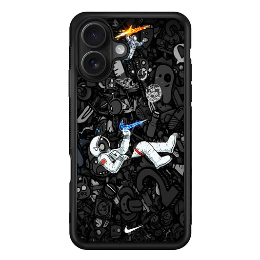 Nike Graffiti Astronaut iPhone 16 Case - Oxvistore
