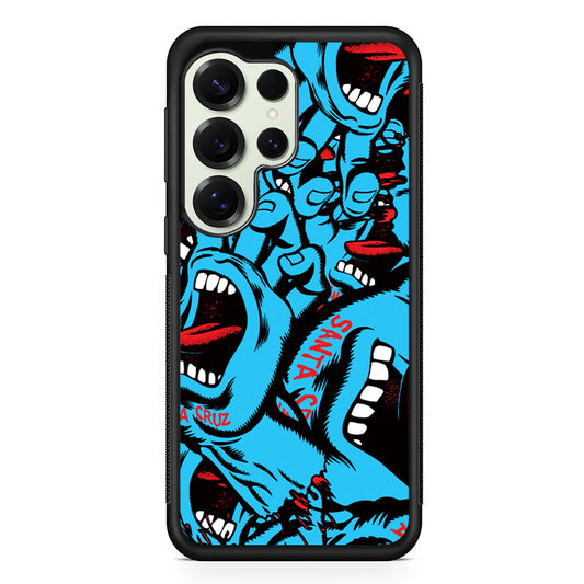 Santa Cruz Skateboard Pattern Samsung Galaxy S25 Ultra Case | Slim Rubber Case for Samsung Galaxy S25 Ultra
