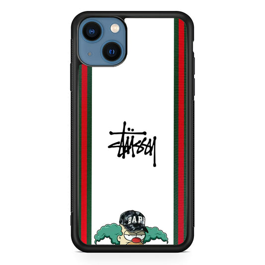 Stussy Homer Simpson iPhone 13 Case | Slim Rubber Case for iPhone 13