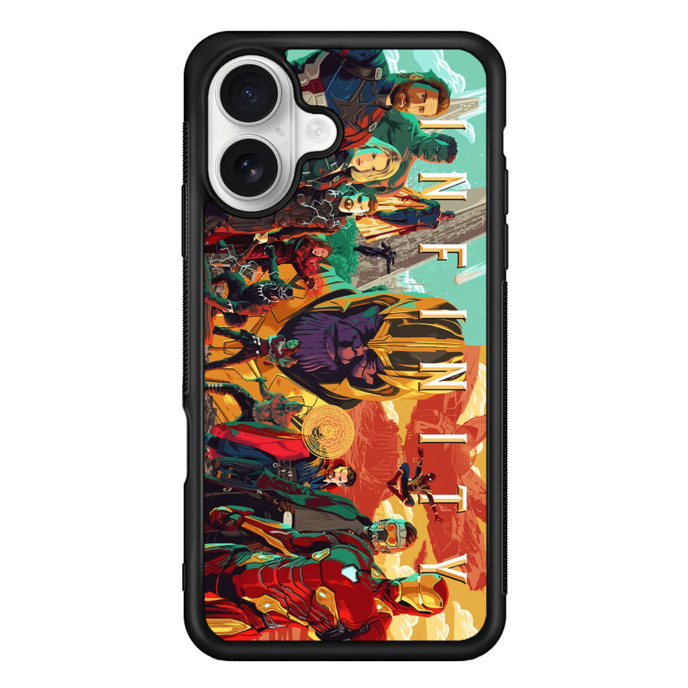 Marvel Infinity Comics Avengers iPhone 16 Plus Case | Durable Protective Rubber Cover