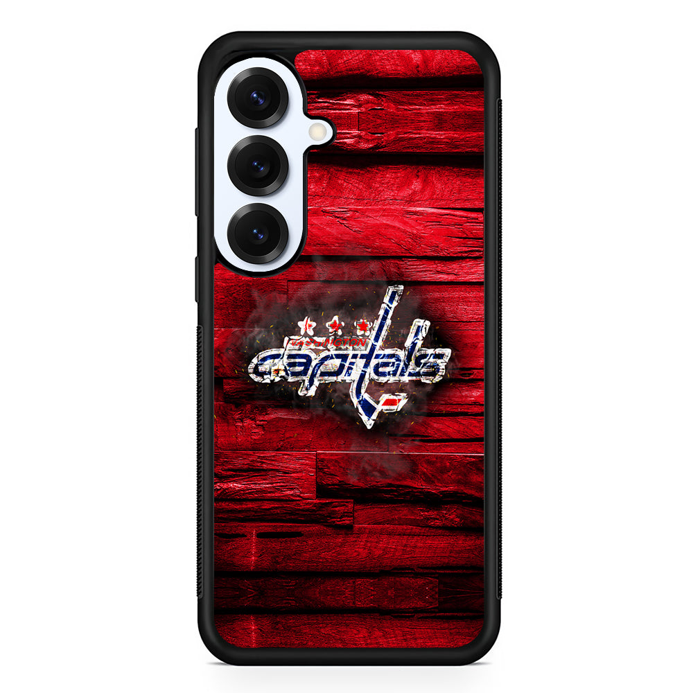 Washington Capitals Wood Samsung Galaxy S25 Plus Case | Slim Rubber Cover for Samsung Galaxy S25 Plus