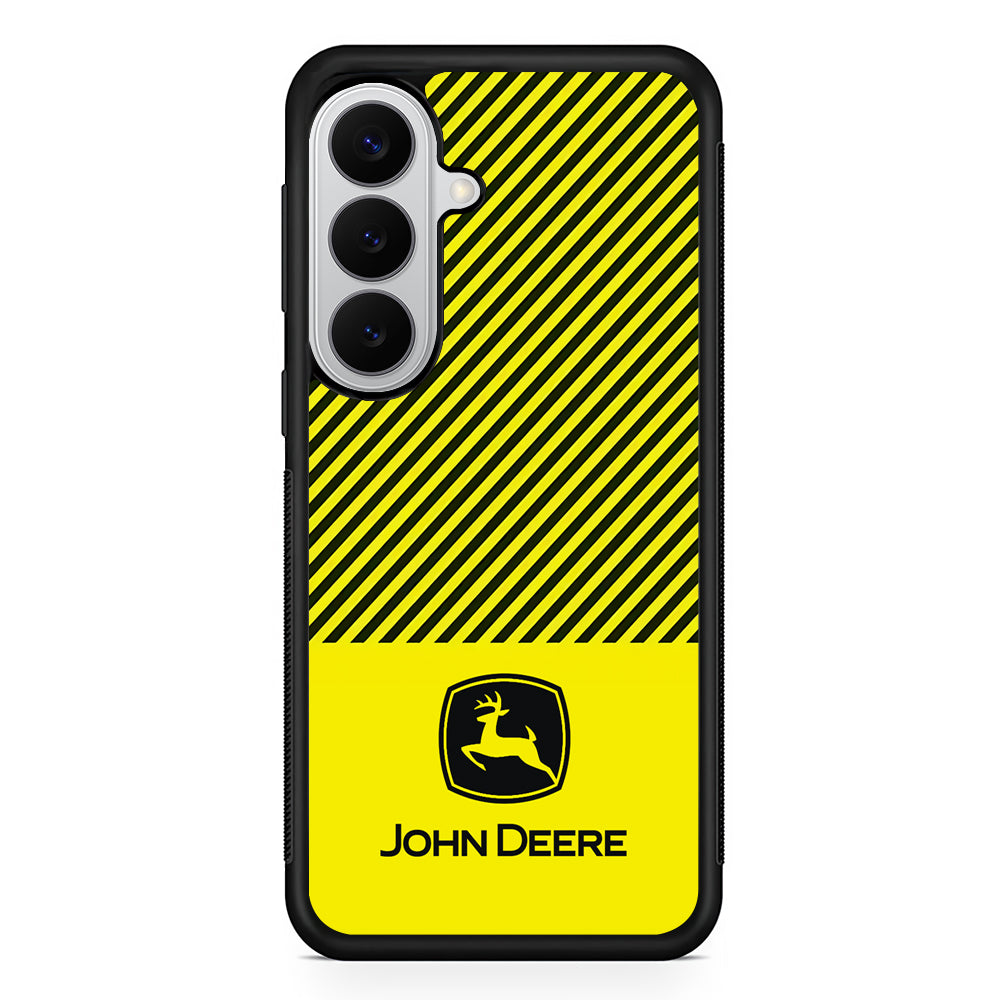 John Deere Black Patern Samsung Galaxy S26 Case | Slim Rubber Case for Samsung Galaxy S26