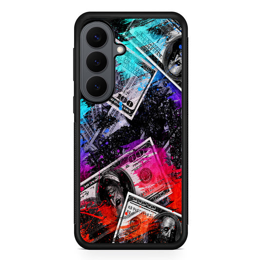 Money Bills Art Abstract Samsung Galaxy S26 Plus Case | Slim Rubber Case for Samsung Galaxy S26 Plus