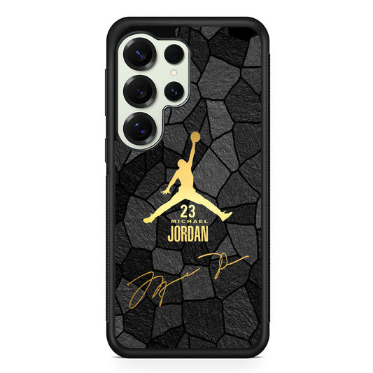 Air Jordan Golden Silhouette Samsung Galaxy S25 Ultra Case | Durable Rubber Case for Samsung Galaxy S25 Ultra