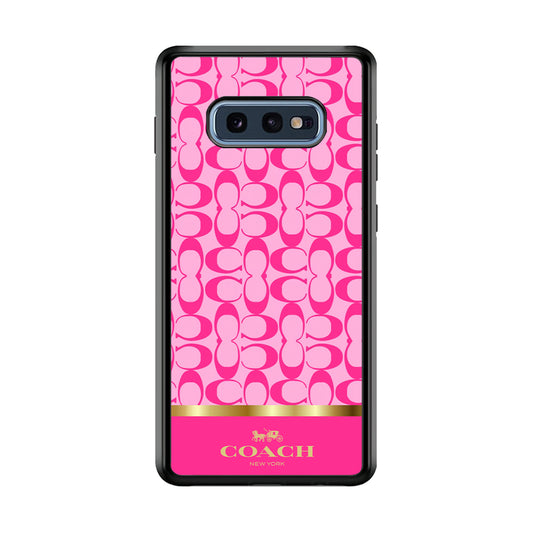 Coach Pink Pattern Samsung Galaxy S10E Case | Slim Rubber Case for Samsung Galaxy S10E