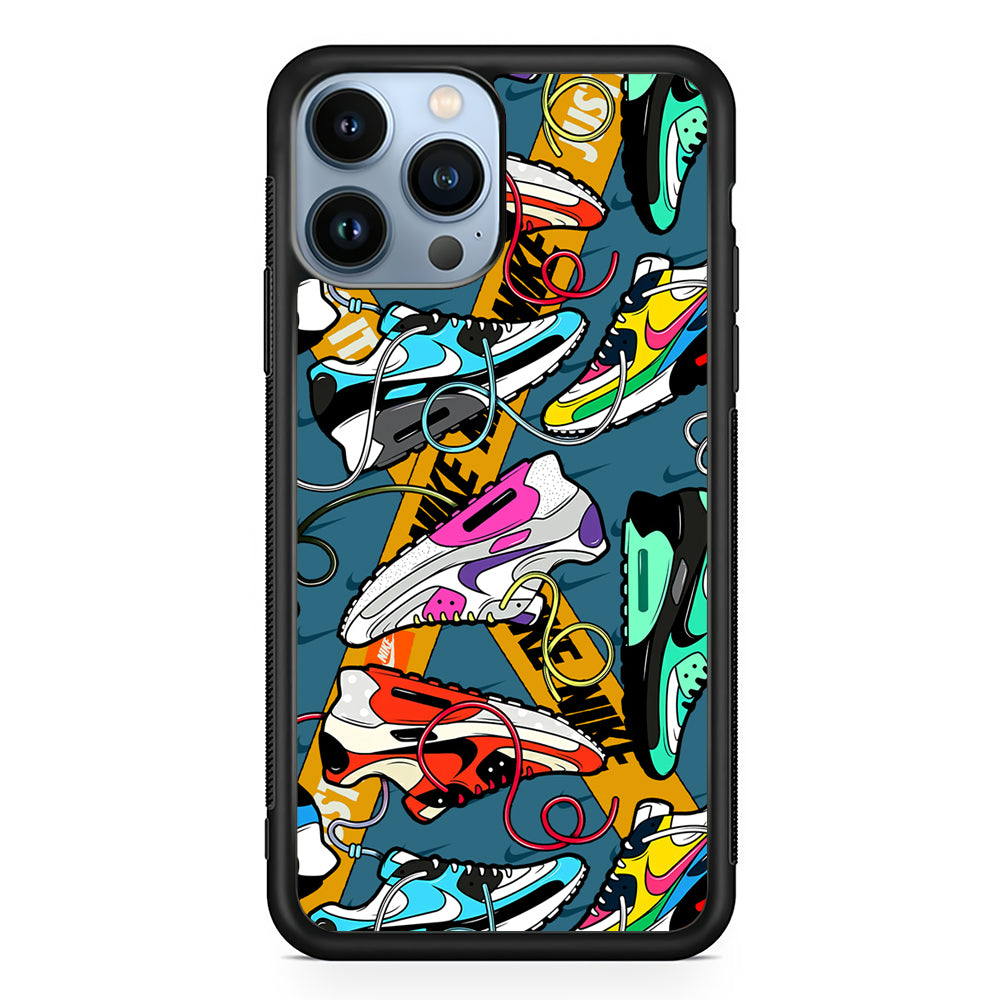 Nike Twister Shoelaces 2D Rubber Phone Case | Slim Protective Phone Case