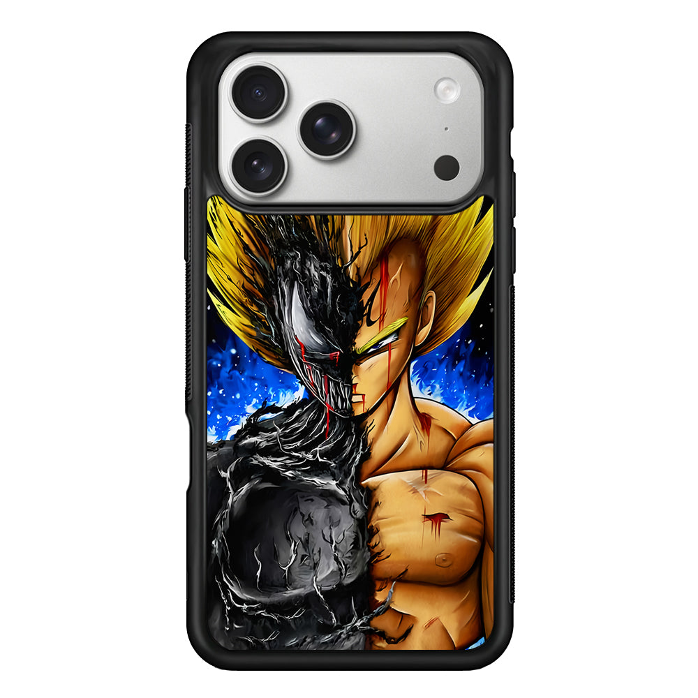 Venom X Vegeta Fusion iPhone 17 Pro Case | Slim Rubber Case for iPhone 17 Pro