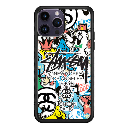 Stussy Doodle Doll iPhone 14 Pro Max Case | Slim Rubber Case for iPhone 14 Pro Max