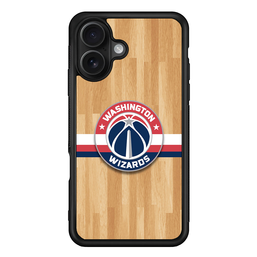 Washington Wizards Wood iPhone 16 Case - Oxvistore