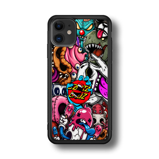 Santa Cruz Skateboard Nightmare iPhone 11 Case | Slim Rubber Case for iPhone 11
