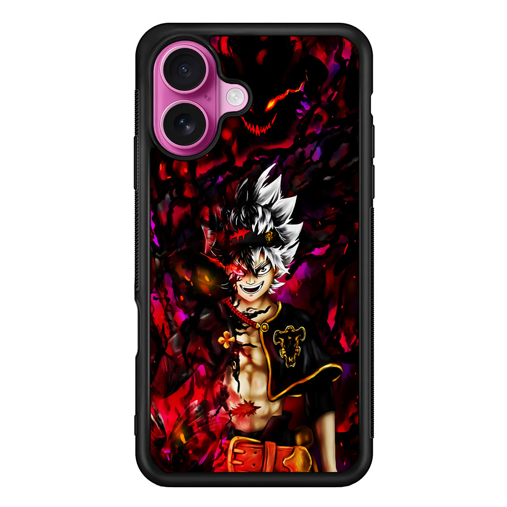 Asta Black Clover Manga iPhone 17 Case | Slim Protective Rubber Phone Cover