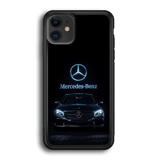 Mercedes-Benz Blue Dark Aesthetic iPhone 12 Case | Slim Rubber Case for iPhone 12