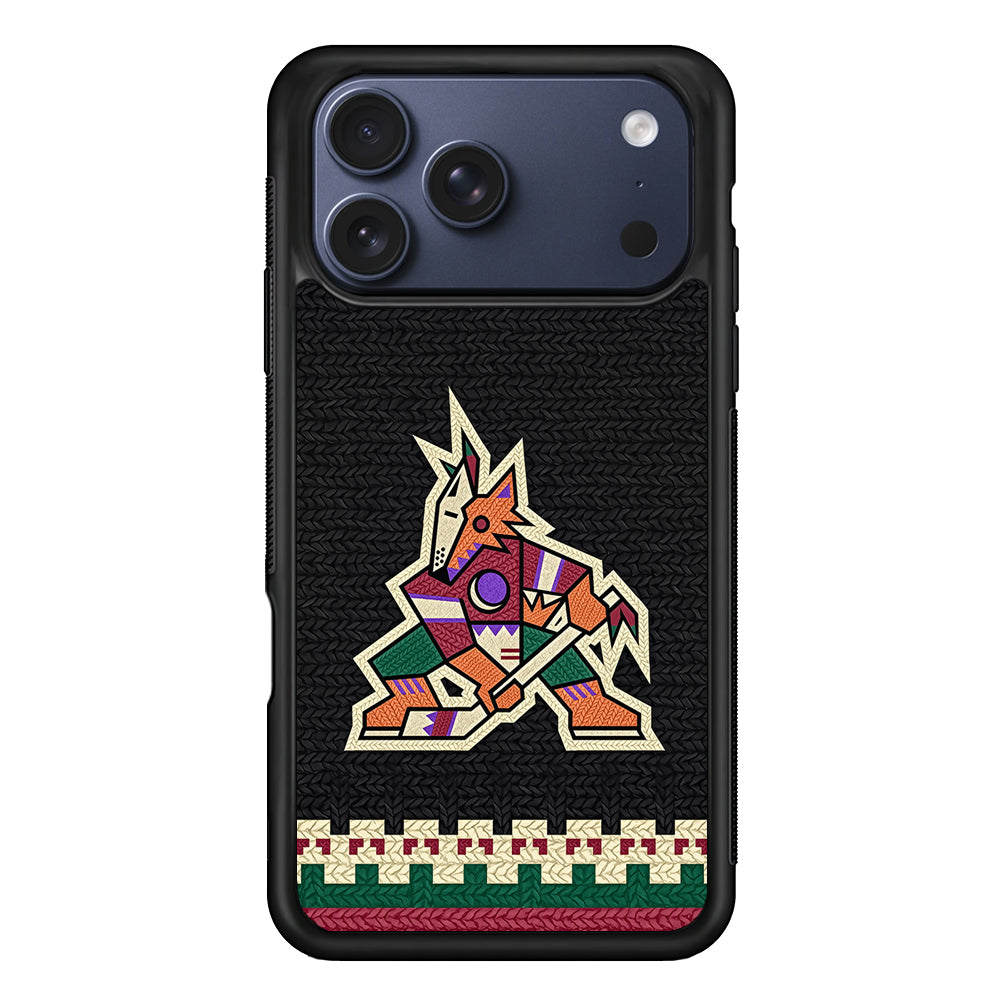 Arizona Coyotes Pattern iPhone 17 Pro Max Case | Slim Protective Cover for iPhone 17 Pro Max