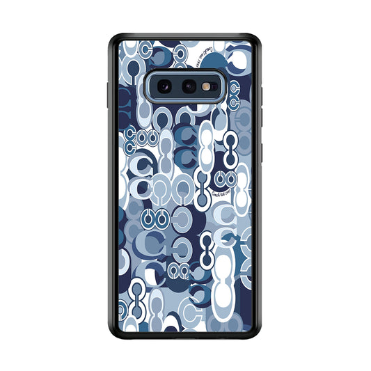 Coach Blue Samsung Galaxy S10E Case | Slim Rubber Case for Samsung Galaxy S10E