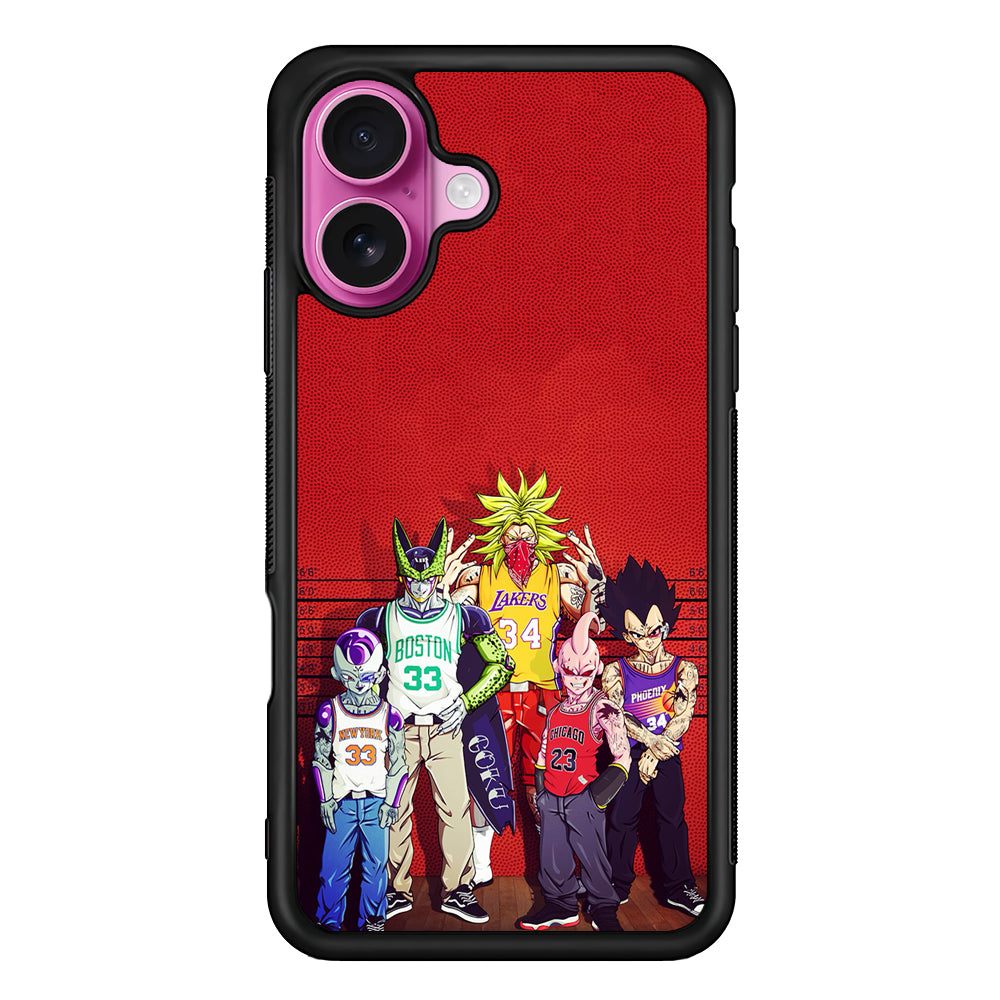 Dragon Ball NBA Style iPhone 17 Case | Slim Protective Rubber Phone Cover