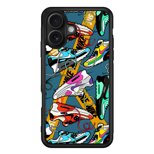 Nike Twister Shoelaces iPhone 16 Case - Oxvistore