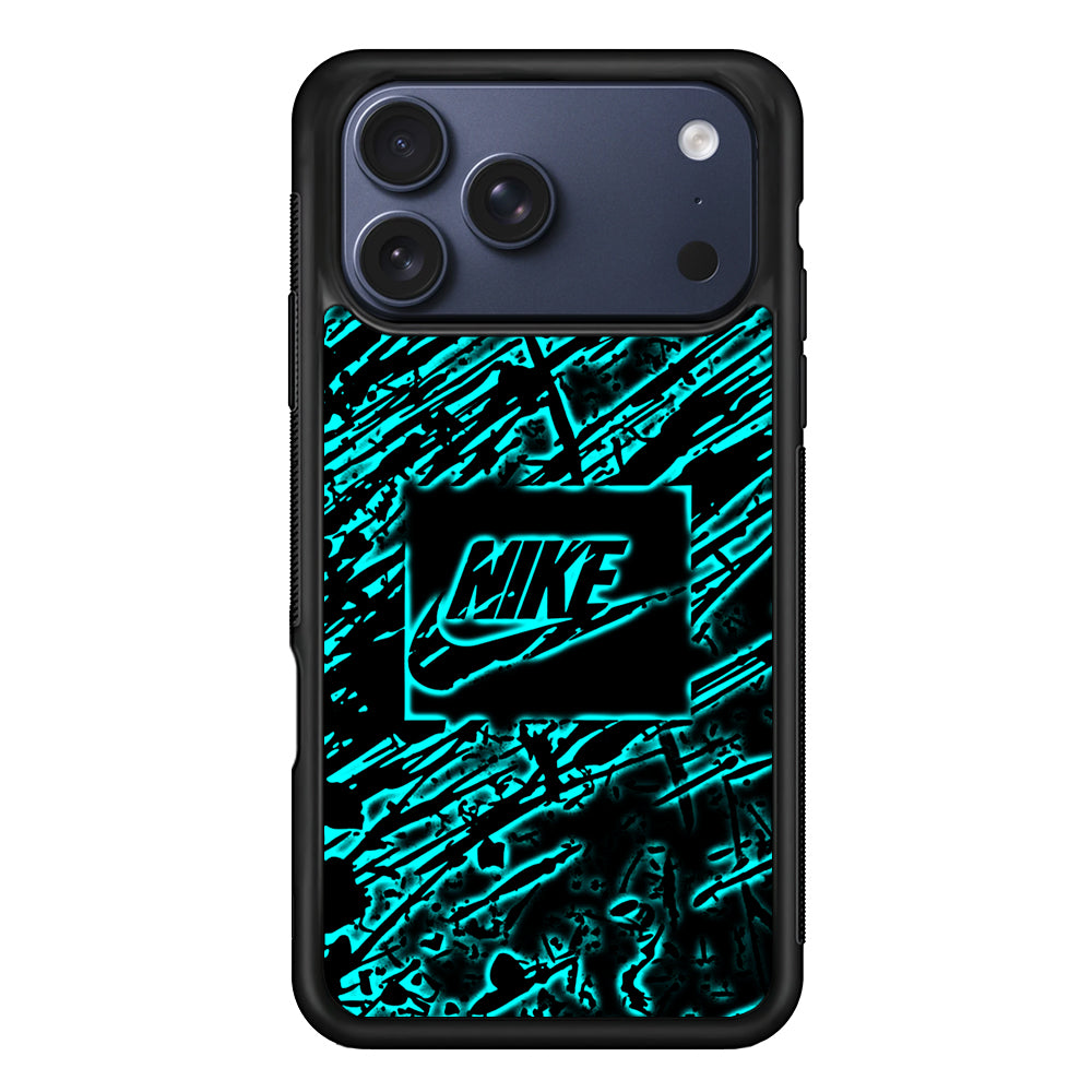 Artistic Nike Blue Abstract iPhone 17 Pro Max Case | Durable Rubber Case for iPhone 17 Pro Max