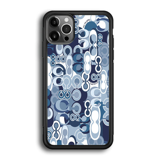 Coach Blue iPhone 12 Pro Max Case | Slim Rubber Case for iPhone 12 Pro Max