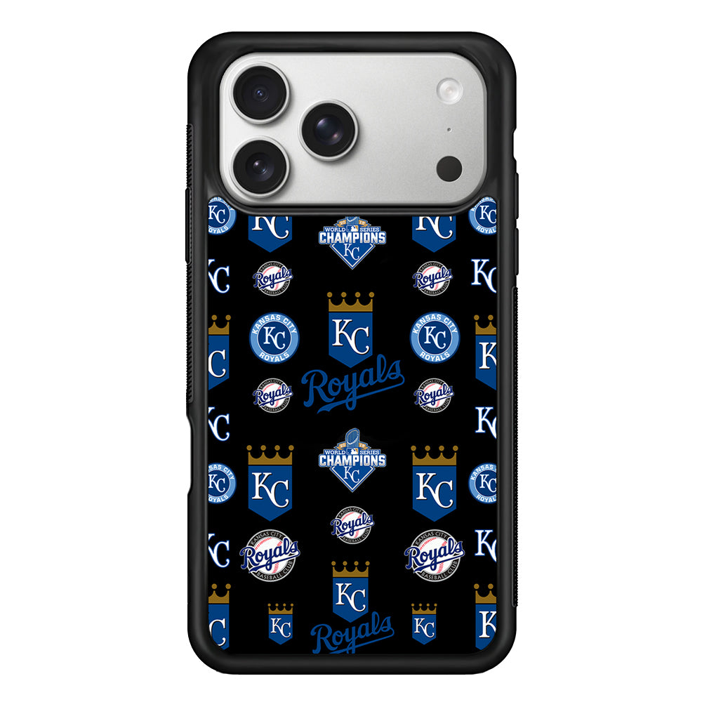 Kansas City Royals Pattern iPhone 17 Pro Case | Slim Rubber Case for iPhone 17 Pro