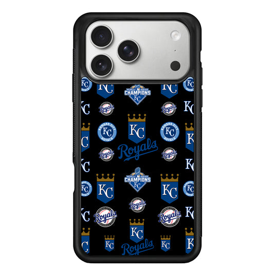 Kansas City Royals Pattern iPhone 17 Pro Case | Slim Rubber Case for iPhone 17 Pro