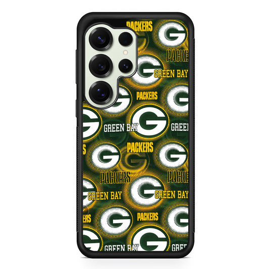 Green Bay Packers Pattern Samsung Galaxy S25 Ultra Case | Durable Rubber Case for Samsung Galaxy S25 Ultra