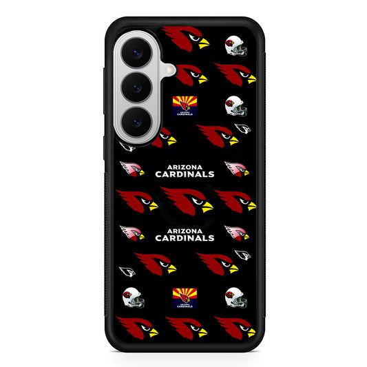 Arizona Cardinals Pattern Samsung Galaxy S26 Case | Protective Rubber Cover