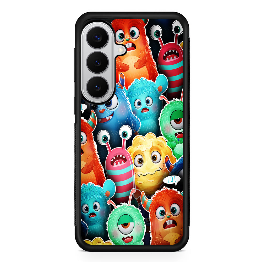 Cute Monsters Aesthetic Samsung Galaxy S26 Case | Protective Rubber Cover