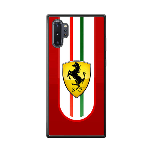 Ferrari Logo Red Samsung Galaxy Note 10 Plus Case | Slim Rubber Case for Samsung Galaxy Note 10 Plus