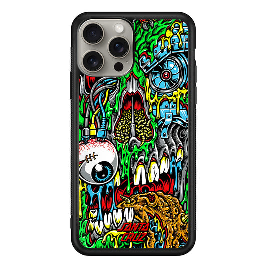 Santa Cruz Cyber Zombie iPhone 15 Pro Case | Slim Rubber Case for iPhone 15 Pro