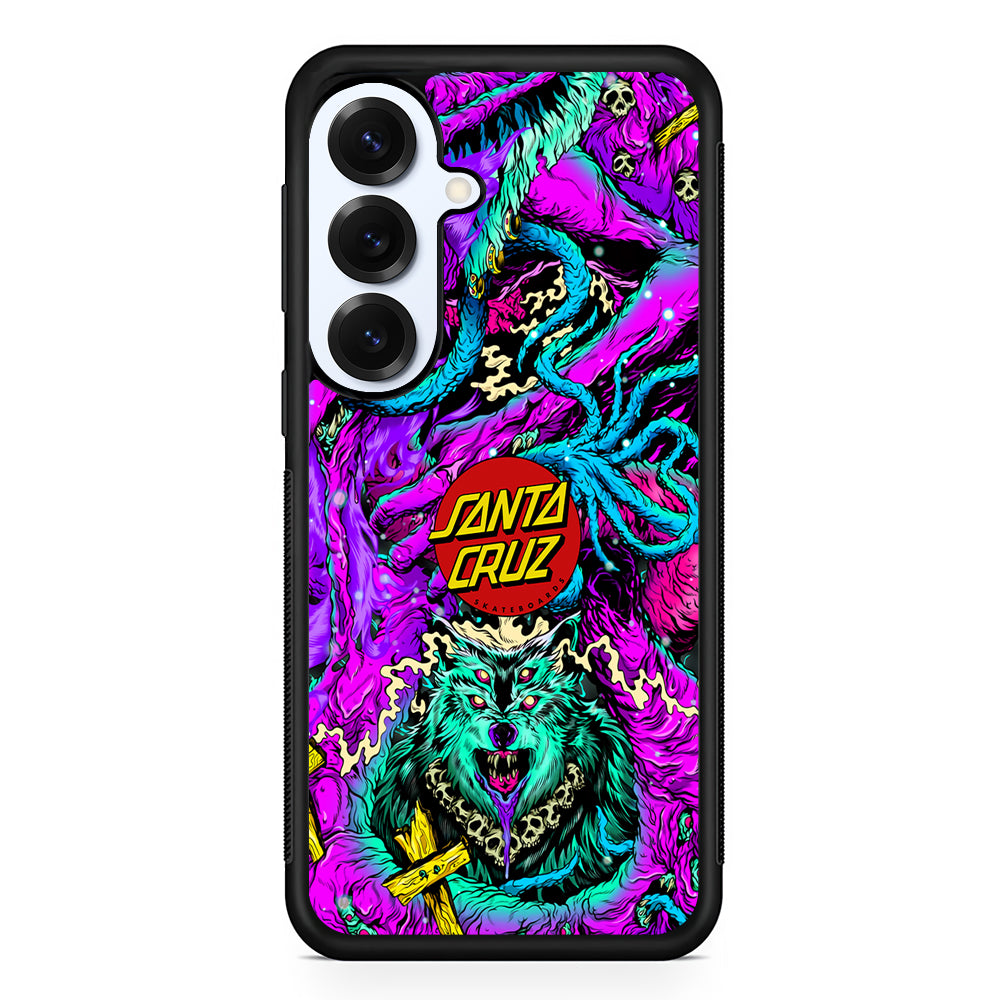 Santa Cruz Skateboard Wolf Samsung Galaxy S25 Plus Case | Slim Rubber Case for Samsung Galaxy S25 Plus