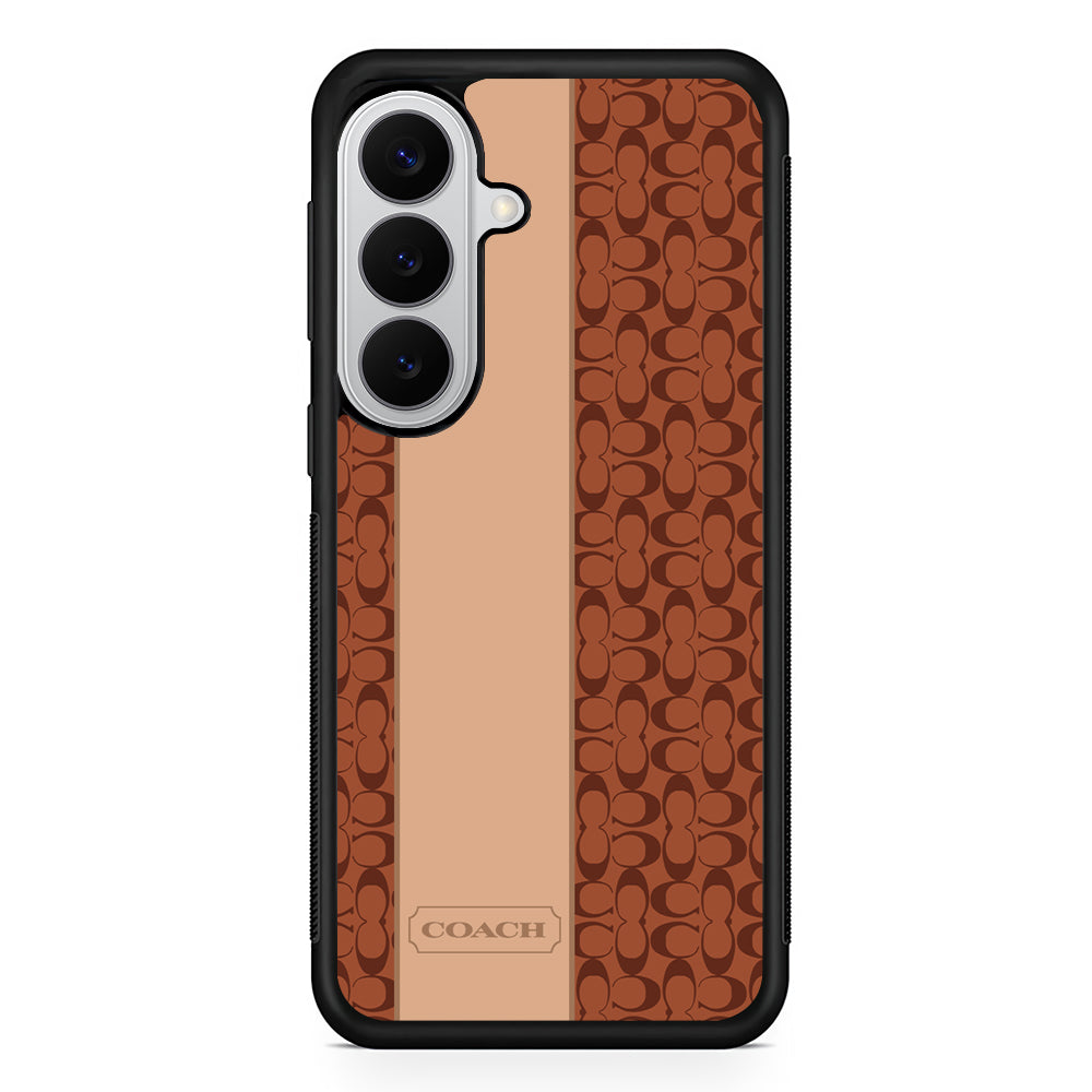 Coach Grand Line Samsung Galaxy S26 Case | Slim Rubber Case for Samsung Galaxy S26