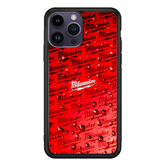 Milwaukee Tool Water Droplet iPhone 14 Pro Max Case | Slim Rubber Case for iPhone 14 Pro Max