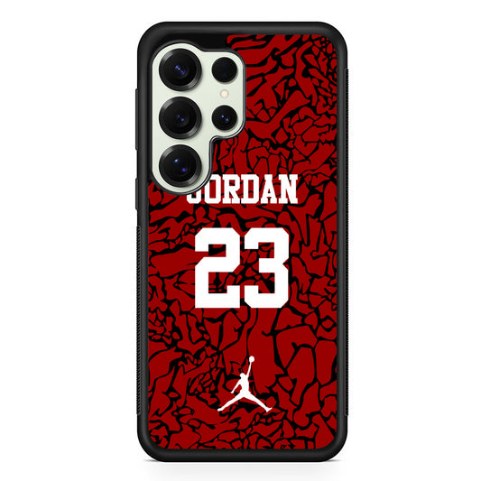 Air Jordan Black Patern 23 Samsung Galaxy S25 Ultra Case | Durable Rubber Case for Samsung Galaxy S25 Ultra