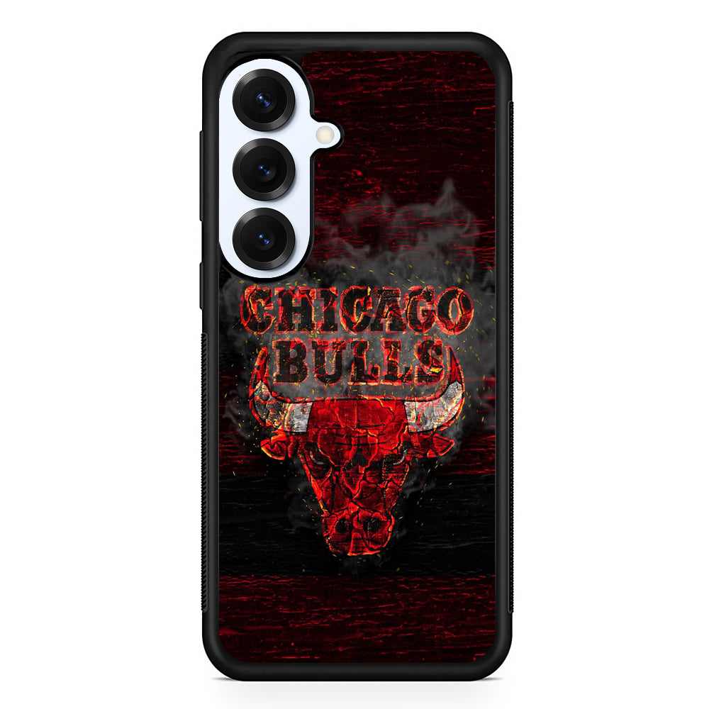 Chicago Bulls Burn Samsung Galaxy S25 Plus Case | Slim Rubber Cover for Samsung Galaxy S25 Plus