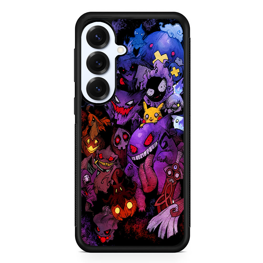 Ghost Type Pokemon Gengar Samsung Galaxy S25 Plus Case | Slim Rubber Cover for Samsung Galaxy S25 Plus
