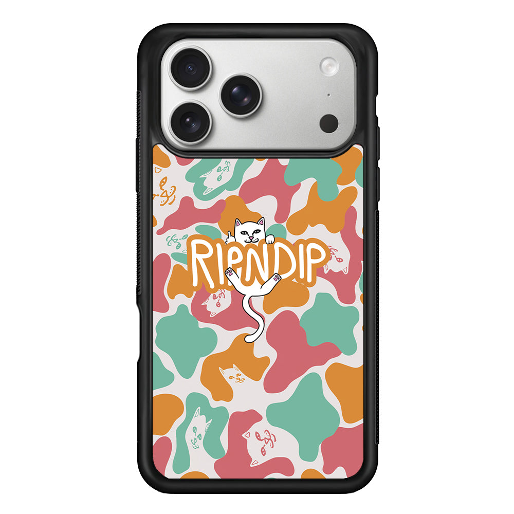 Rip N Dip Colorfull Camo iPhone 17 Pro Case | Slim Rubber Case for iPhone 17 Pro