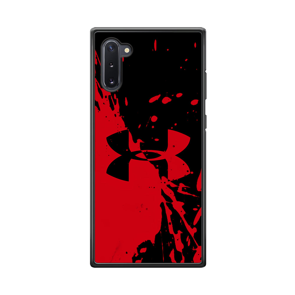 Under Armour Black Red Samsung Galaxy Note 10 Case | Slim Rubber Case for Samsung Galaxy Note 10