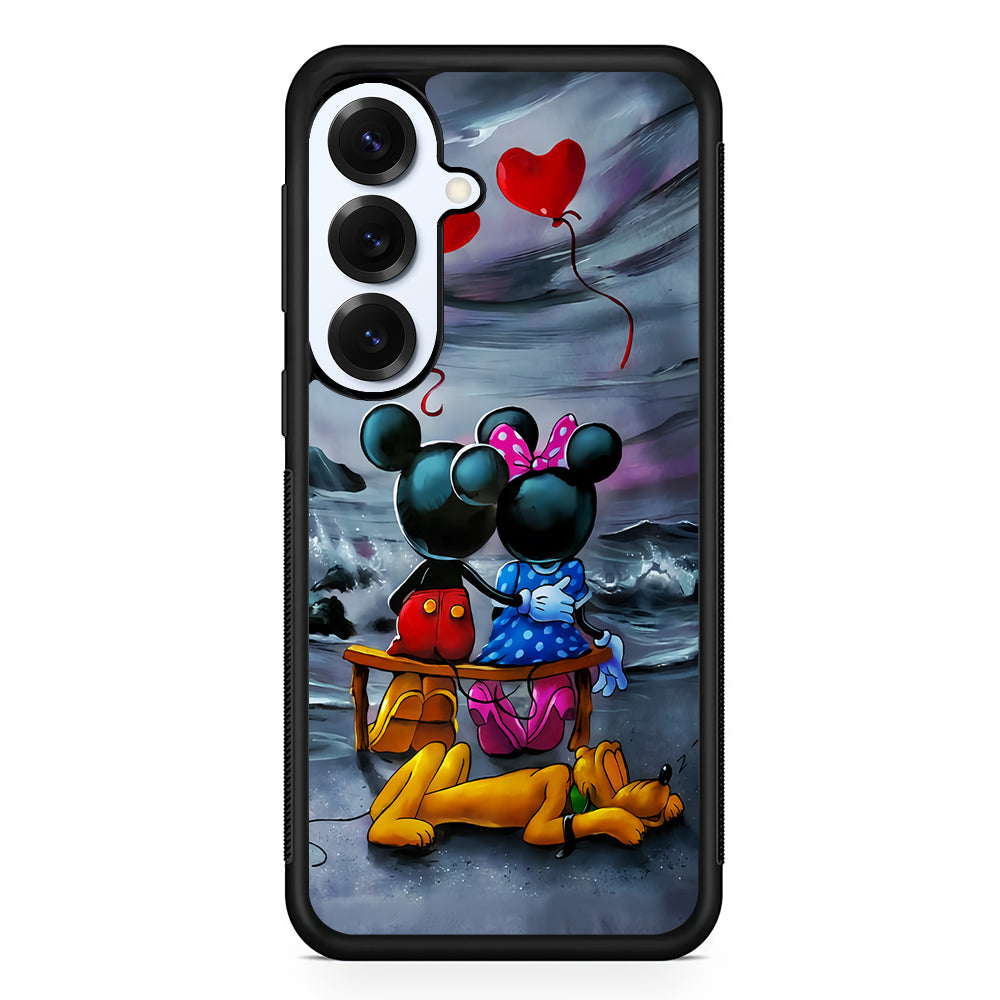 Mickey Minnie on The Beach Samsung Galaxy S25 Plus Case | Slim Rubber Cover for Samsung Galaxy S25 Plus